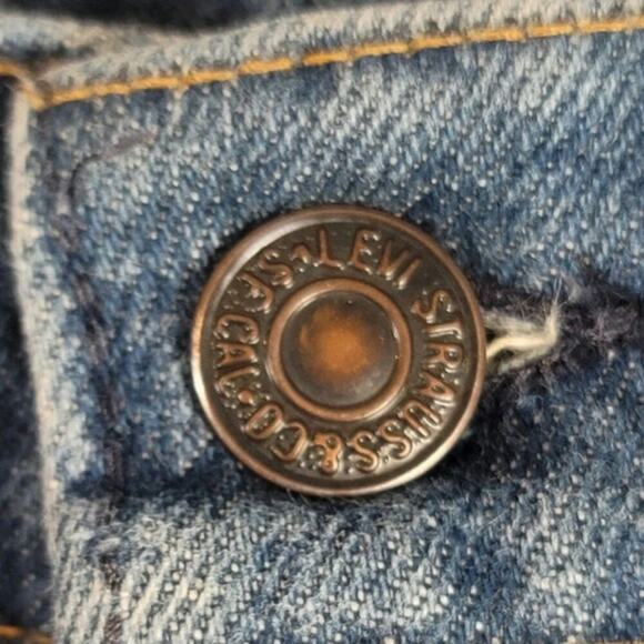 VINTAGE LEVI'S 646 ORANGE TAB 1970'S MEDIUM WASH, sz 31x30 - Picture 3 of 16